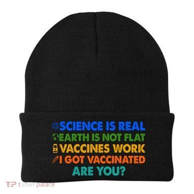 I Got Vaccinated Are You? Vaccine Shot Beanie