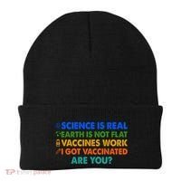 I Got Vaccinated Are You? Vaccine Shot Beanie thumb 0