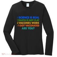 I Got Vaccinated Are You? Vaccine Shot Women's Long Sleeve Shirt thumb 0