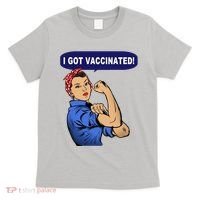 I Got Vaccinated We Can Do It Girl T-Shirt thumb 0