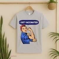 I Got Vaccinated We Can Do It Girl T-Shirt thumb 2
