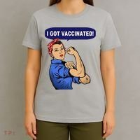 I Got Vaccinated We Can Do It Girl T-Shirt thumb 4