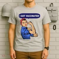 I Got Vaccinated We Can Do It Girl T-Shirt thumb 6