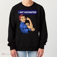I Got Vaccinated We Can Do It Girl Women's Sweatshirt thumb 0