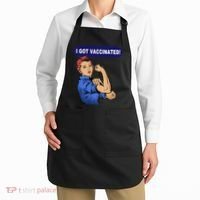 I Got Vaccinated We Can Do It Girl Apron thumb 2