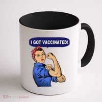 I Got Vaccinated We Can Do It Girl Coffee Mug thumb 1