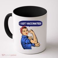 I Got Vaccinated We Can Do It Girl Coffee Mug thumb 0