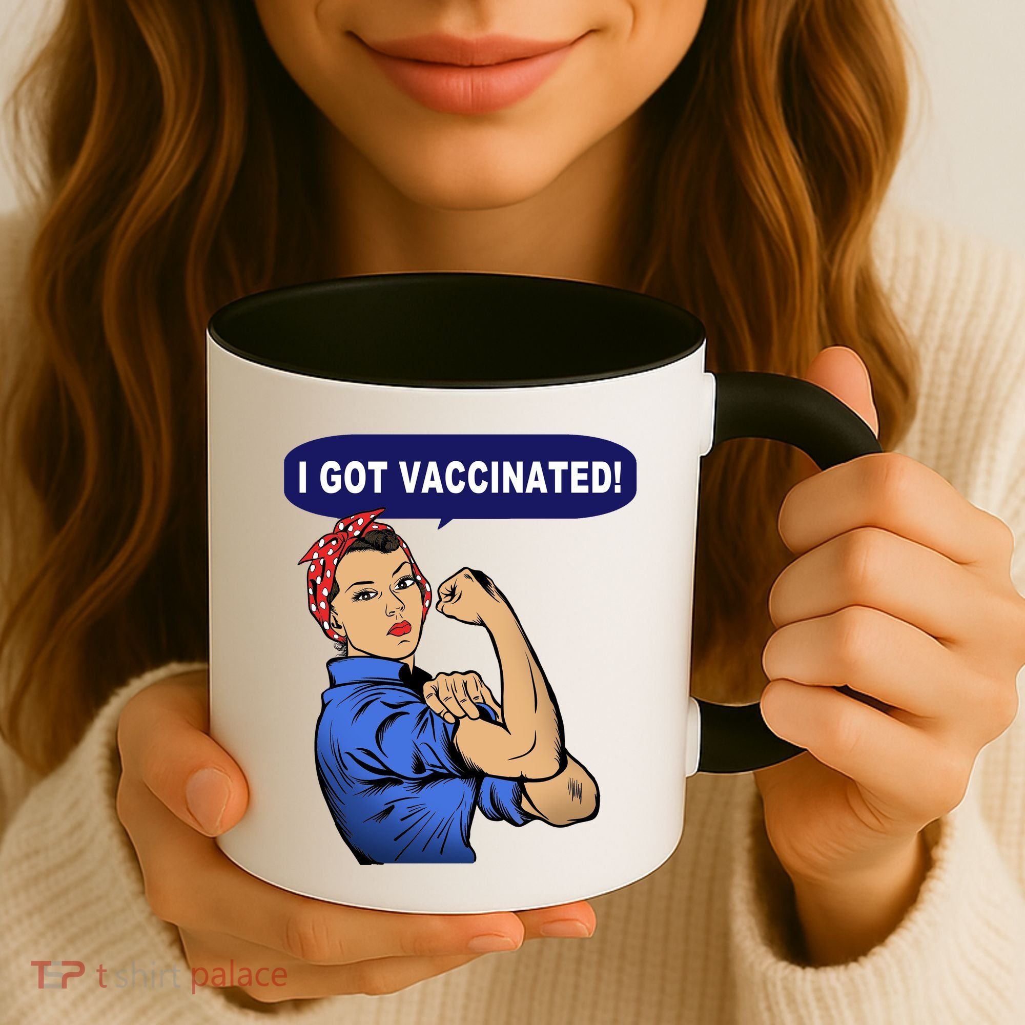 I Got Vaccinated We Can Do It Girl Coffee Mug