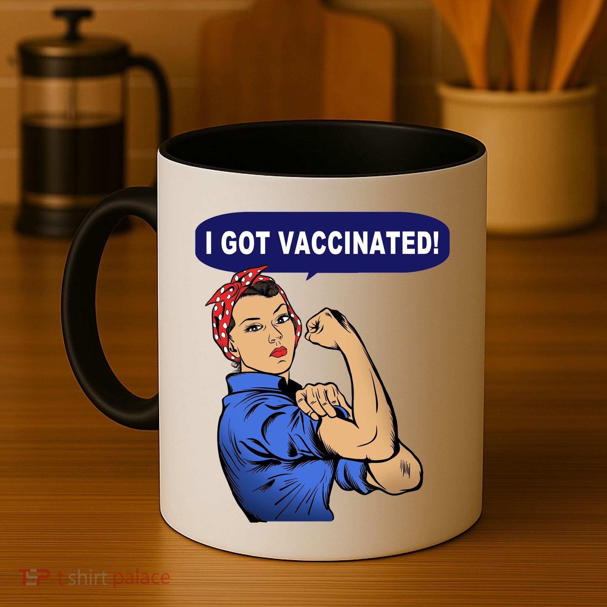 I Got Vaccinated We Can Do It Girl Coffee Mug