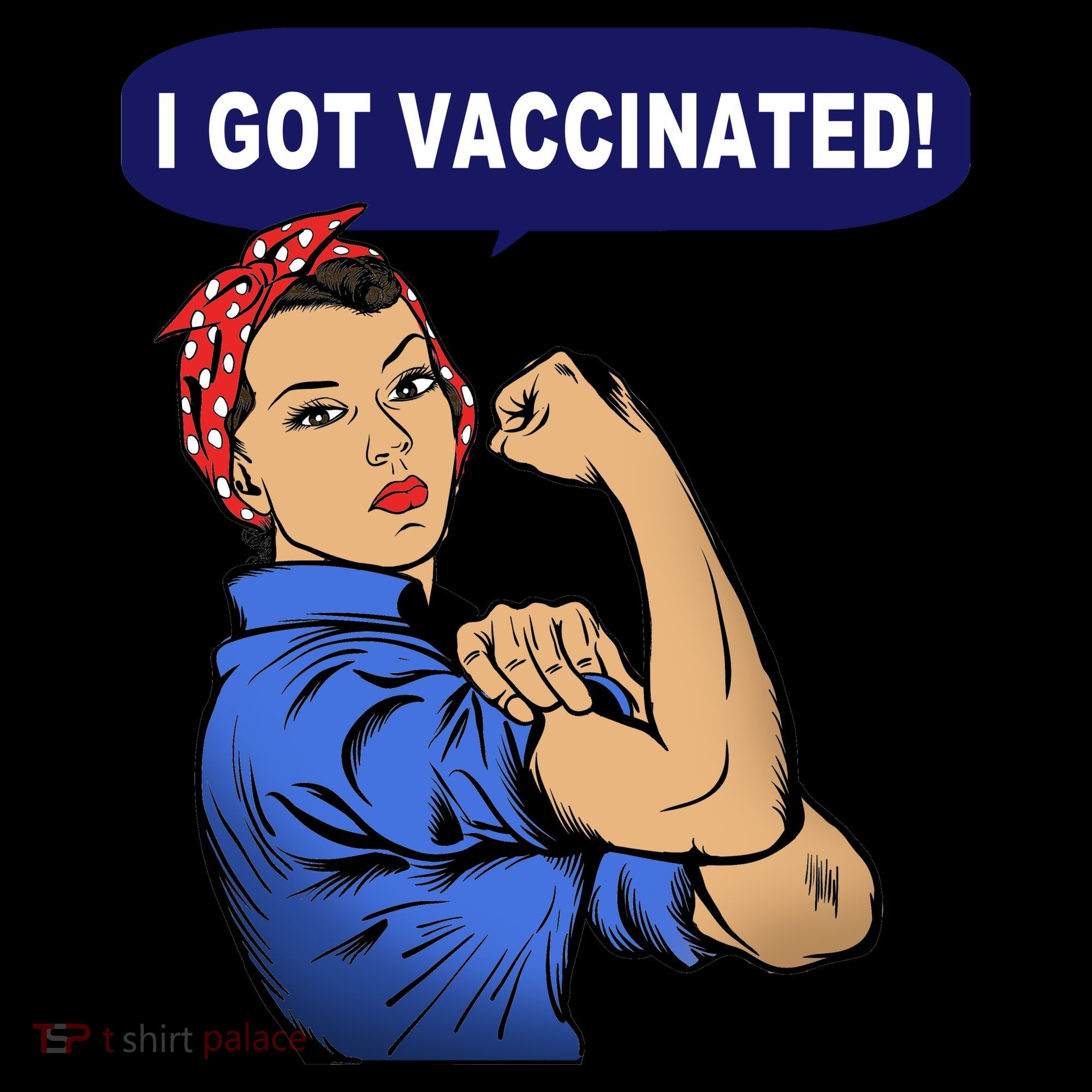 I Got Vaccinated We Can Do It Girl Coaster