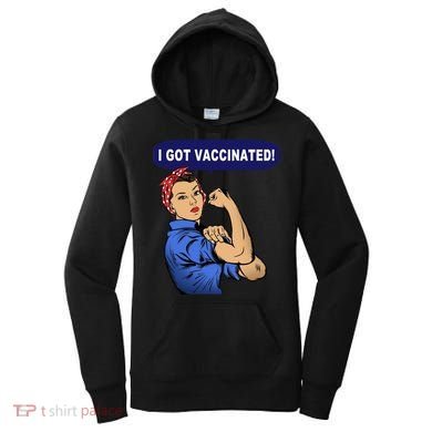 I Got Vaccinated We Can Do It Girl Women's Hoodie