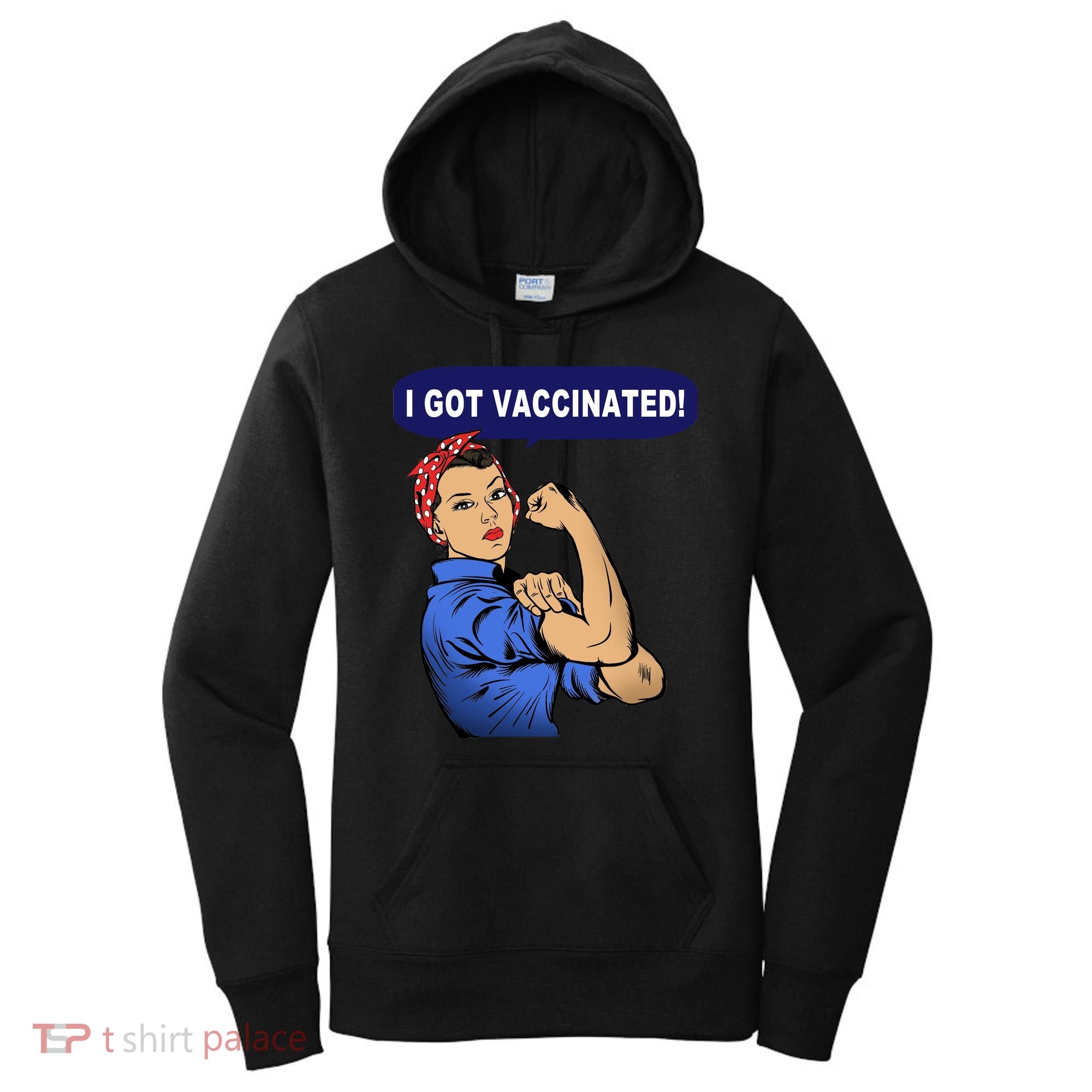 I Got Vaccinated We Can Do It Girl Women's Hoodie