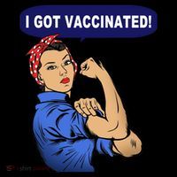 I Got Vaccinated We Can Do It Girl Mousepad thumb 1