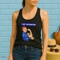 I Got Vaccinated We Can Do It Girl Women's Tank Top thumb 2