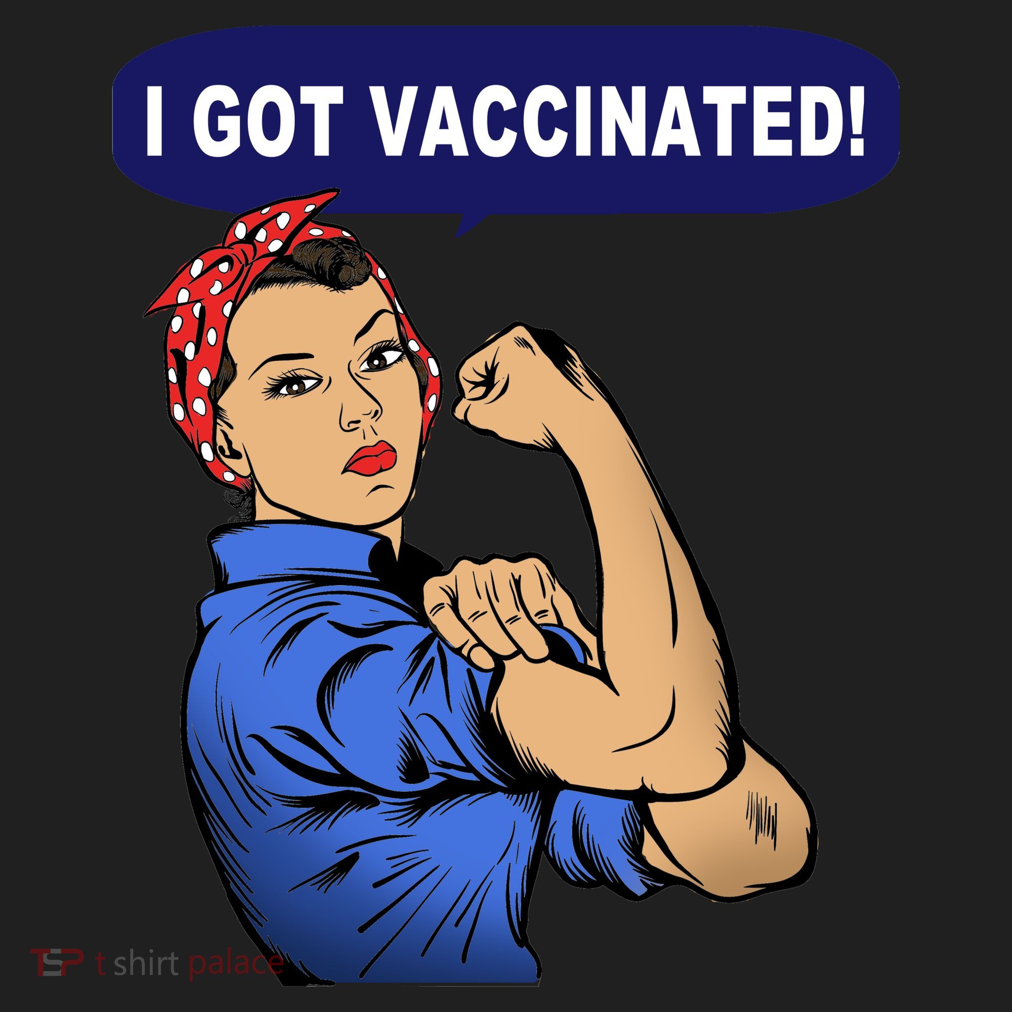 I Got Vaccinated We Can Do It Girl Golf Towel