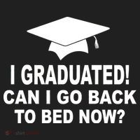 I Graduated! Can I Go Back To Bed Now? Beanie thumb 2