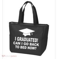 I Graduated! Can I Go Back To Bed Now? Tote Bag thumb 3