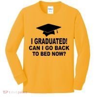 I Graduated! Can I Go Back To Bed Now? Kids Long Sleeve Shirt thumb 0