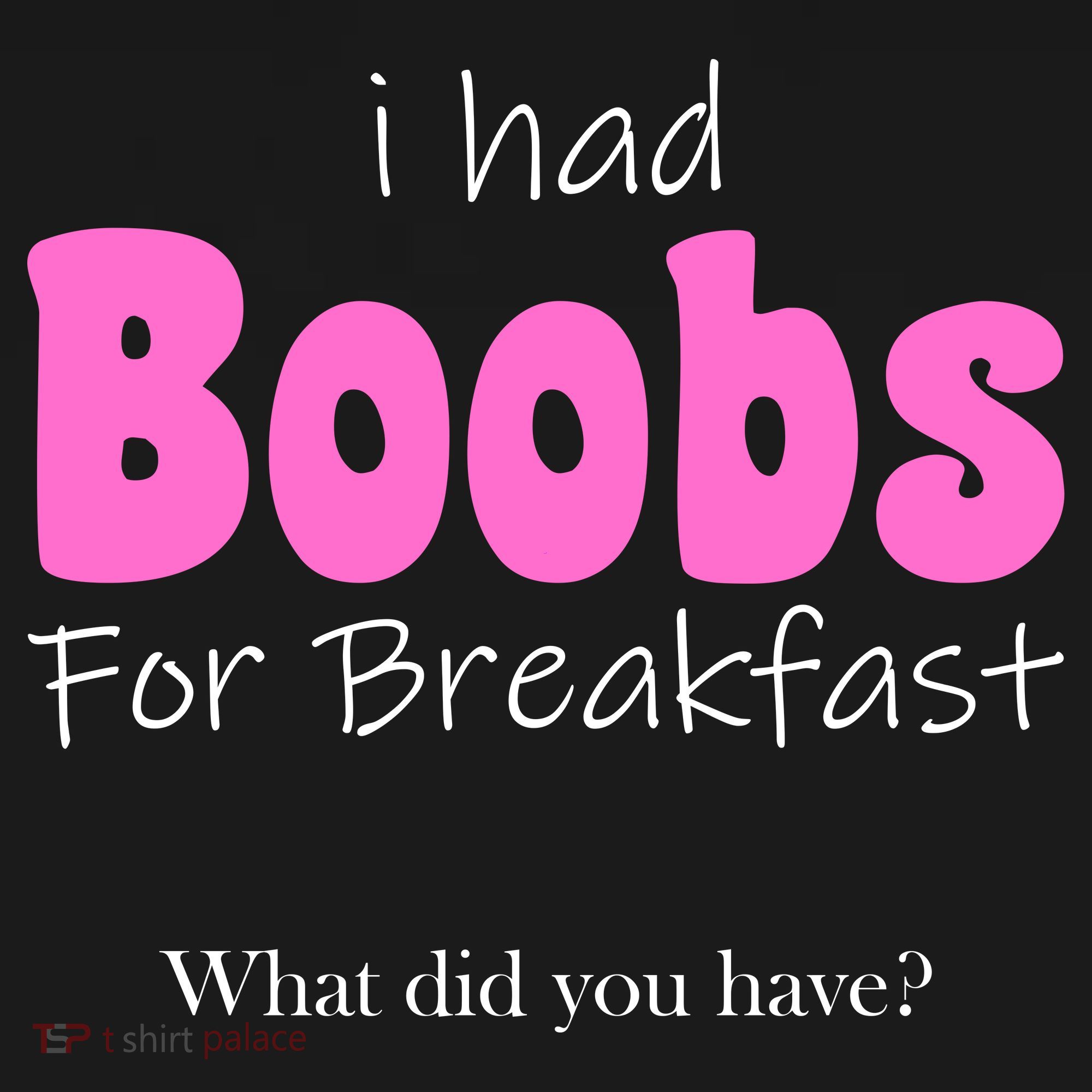 I Had Boobs For breakfast USA-Made Doggie Bandana