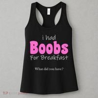 I Had Boobs For breakfast Women's Tank Top thumb 3
