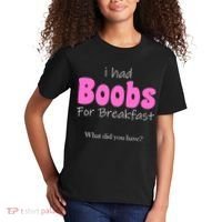 I Had Boobs For breakfast Kids T-Shirt thumb 2