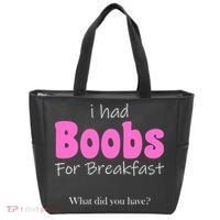 I Had Boobs For breakfast Tote Bag thumb 0