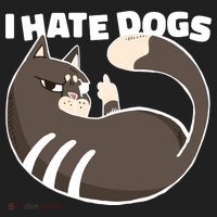 I Hate Dogs Cat Lover Funny Meme Women's Sweatshirt thumb 2