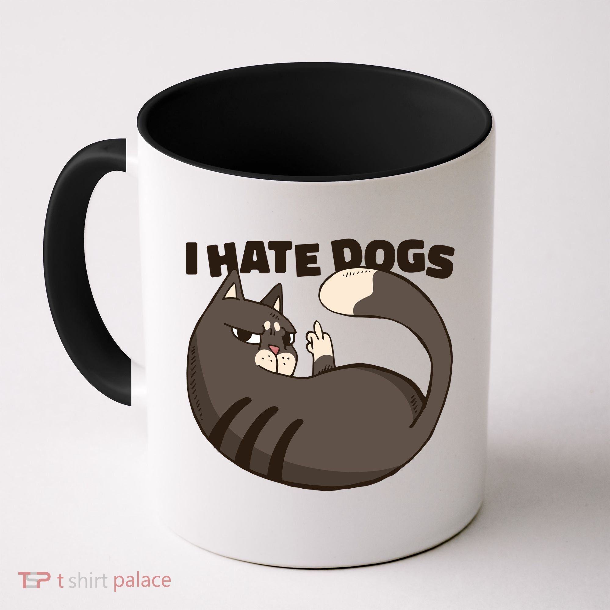 I Hate Dogs Cat Lover Funny Meme Coffee Mug