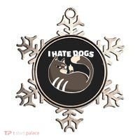 I Hate Dogs Cat Lover Funny Meme Ornament thumb 0