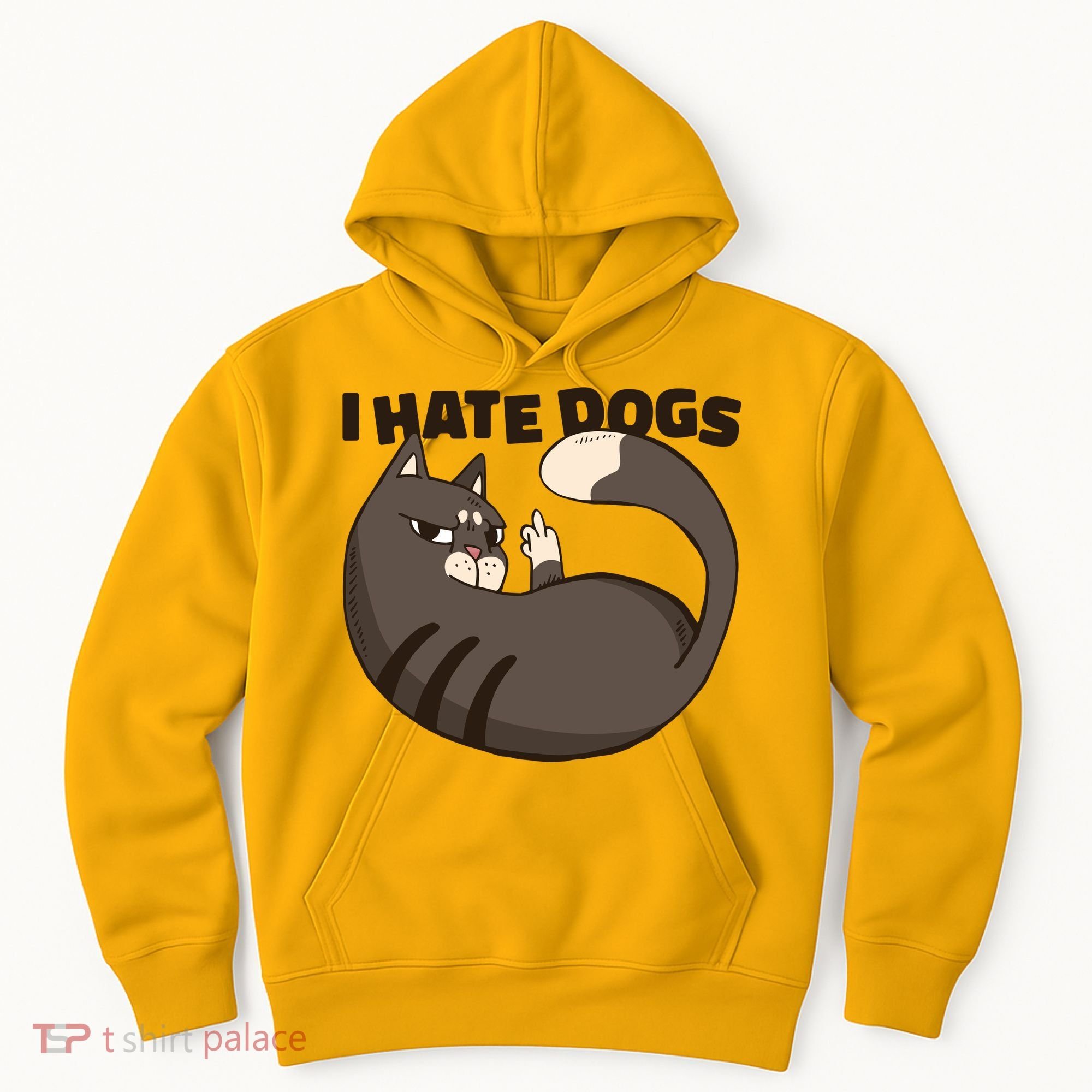 I Hate Dogs Cat Lover Funny Meme Hoodie
