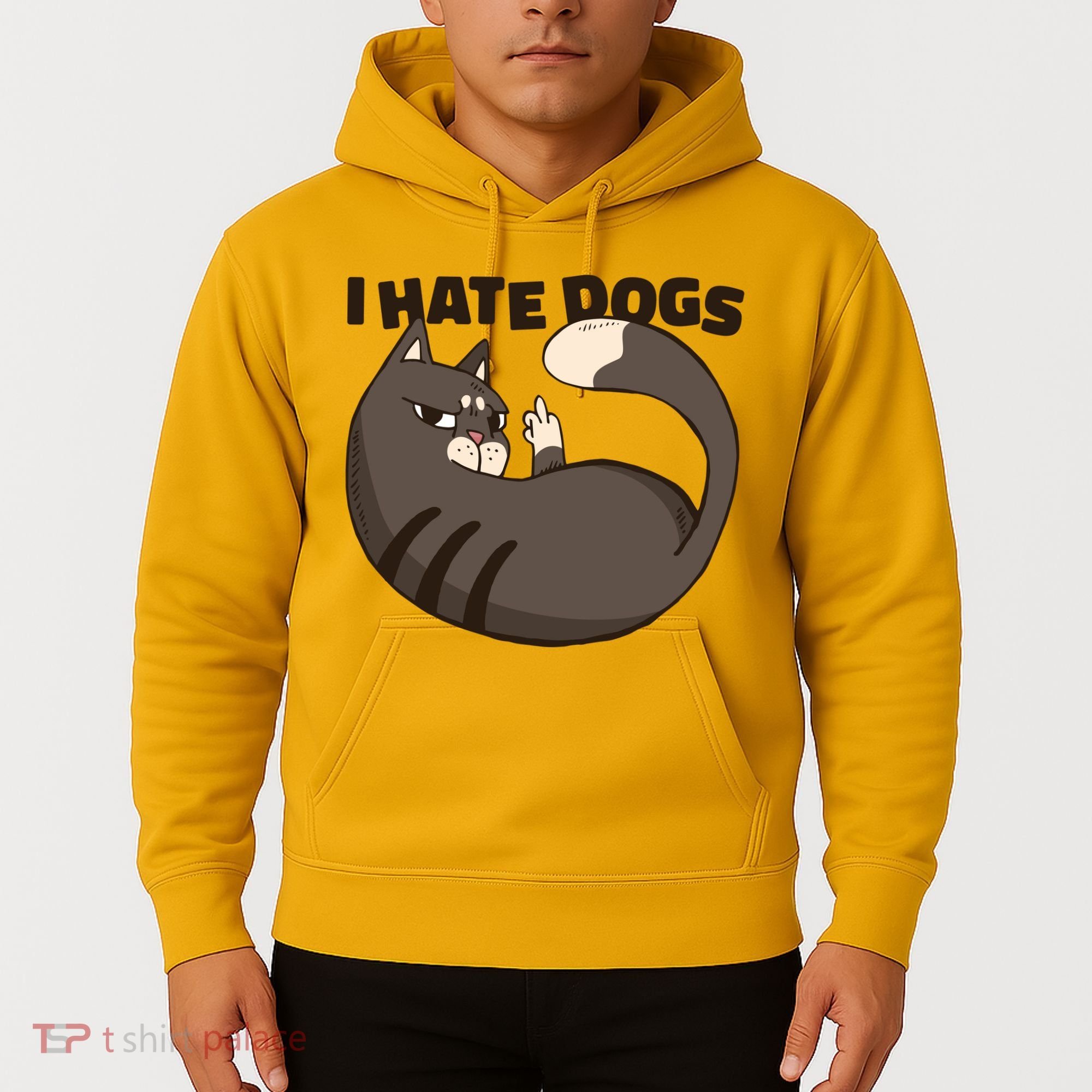 I Hate Dogs Cat Lover Funny Meme Hoodie