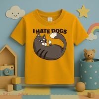 I Hate Dogs Cat Lover Funny Meme Toddler T-Shirt thumb 3