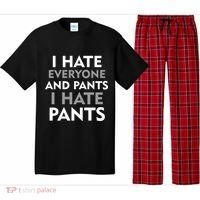 I Hate Everyone And No Pants Pajama Set thumb 0