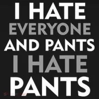 I Hate Everyone And No Pants Women's Long Sleeve Shirt thumb 2