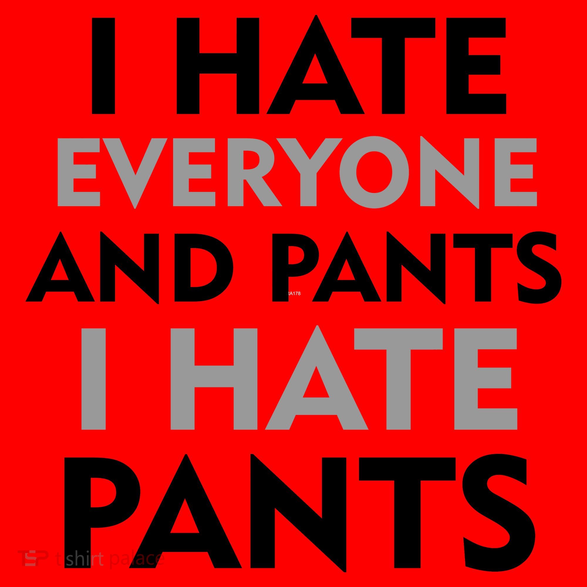 I Hate Everyone And No Pants Santa Hat