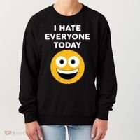 I Hate Everyone Today Smiley Emoji Women's Sweatshirt thumb 0