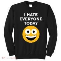 I Hate Everyone Today Smiley Emoji Sweatshirt thumb 0