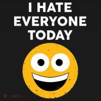 I Hate Everyone Today Smiley Emoji Backpack thumb 2