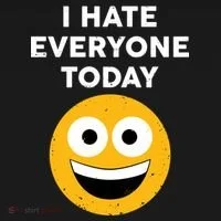 I Hate Everyone Today Smiley Emoji Bucket Hat thumb 4