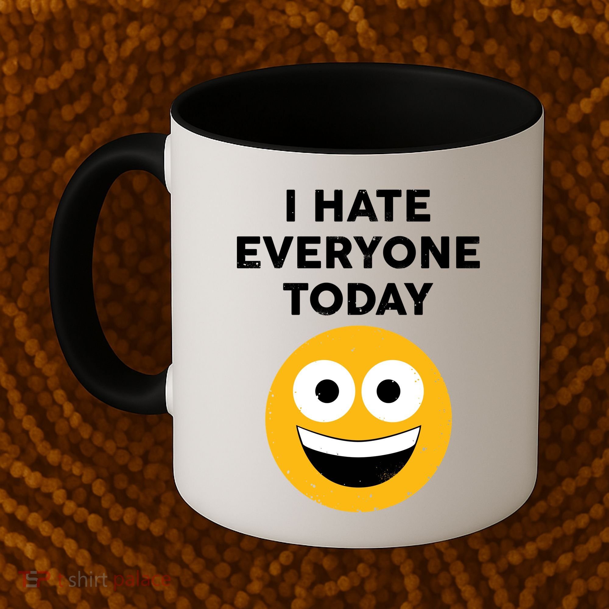 I Hate Everyone Today Smiley Emoji Coffee Mug