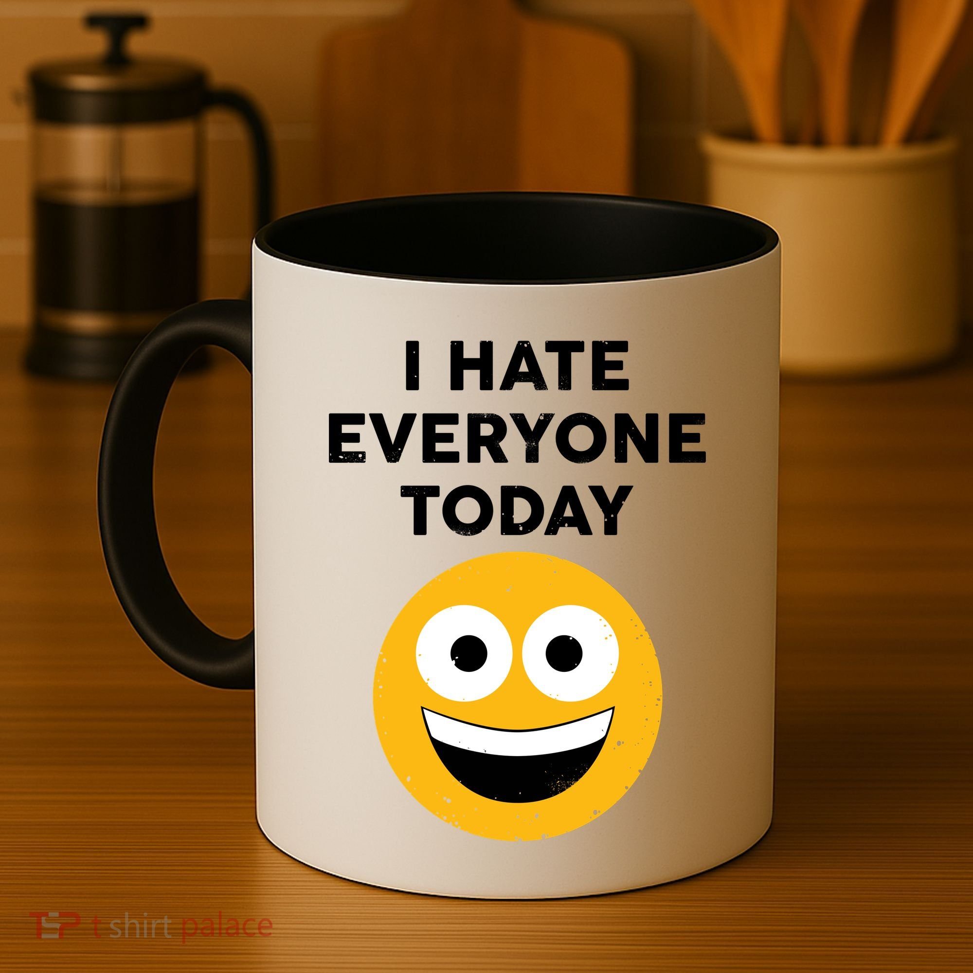 I Hate Everyone Today Smiley Emoji Coffee Mug