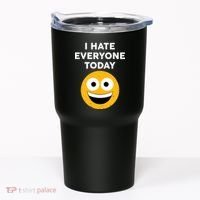 I Hate Everyone Today Smiley Emoji Tumbler thumb 0