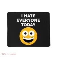 I Hate Everyone Today Smiley Emoji Mousepad thumb 0