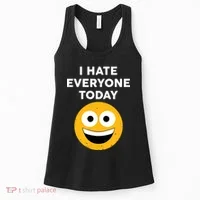 I Hate Everyone Today Smiley Emoji Women's Tank Top thumb 0