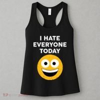 I Hate Everyone Today Smiley Emoji Women's Tank Top thumb 3