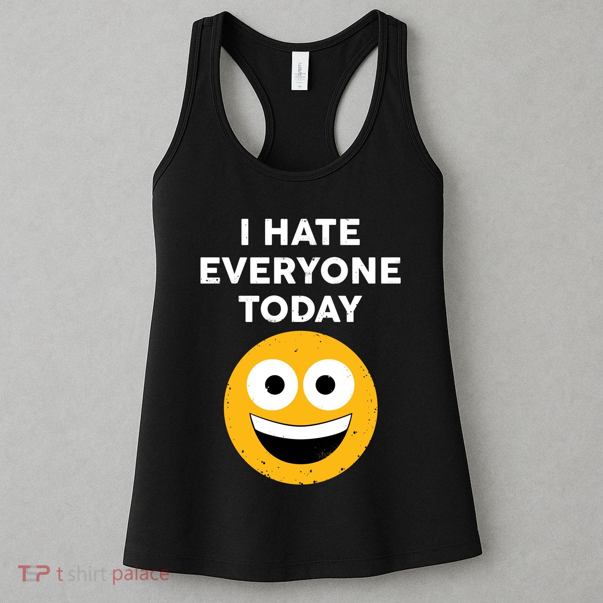 I Hate Everyone Today Smiley Emoji Women's Tank Top