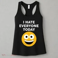 I Hate Everyone Today Smiley Emoji Women's Tank Top thumb 3