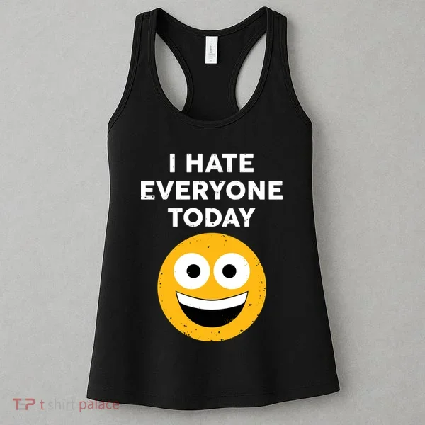 I Hate Everyone Today Smiley Emoji Women's Tank Top