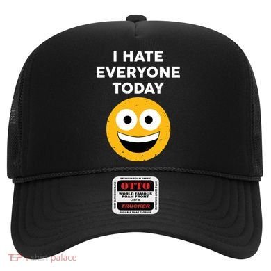 I Hate Everyone Today Smiley Emoji Hat