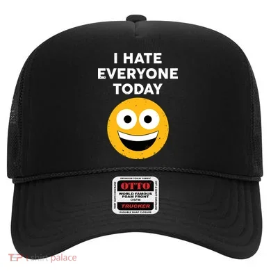I Hate Everyone Today Smiley Emoji Hat